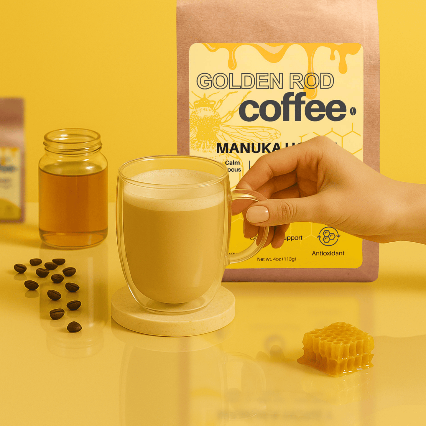 Manuka Honey Coffee – Clean Focus, Jitter-Free Energy & Brain-Boosting Antioxidants