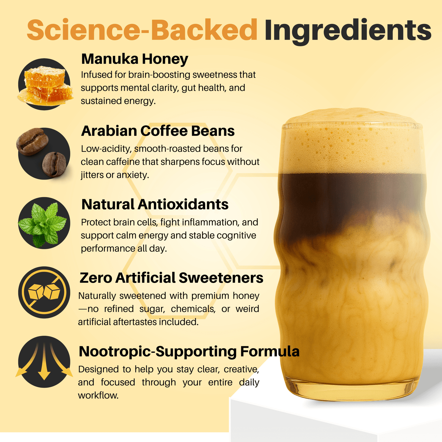 Manuka Honey Coffee – Clean Focus, Jitter-Free Energy & Brain-Boosting Antioxidants